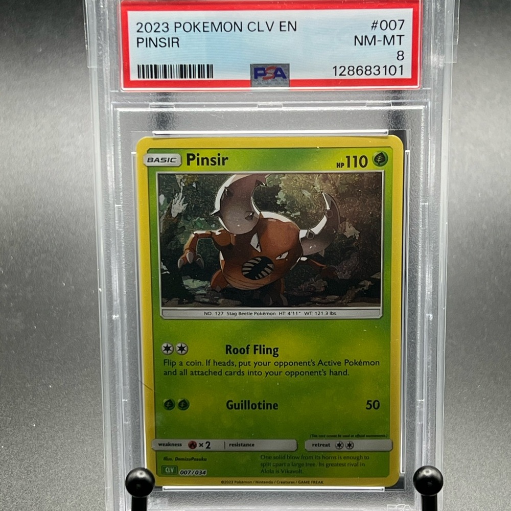 Pokemon Pinsir Card PSA 8